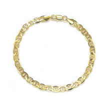 Brass Chain Bracelet in 14K 18K Gold Fashion Jewelry